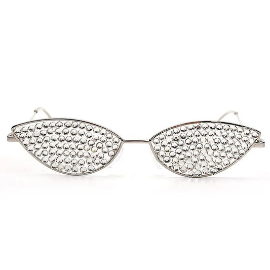 Crystal Cat Eye Glasses - Luxe Body Language