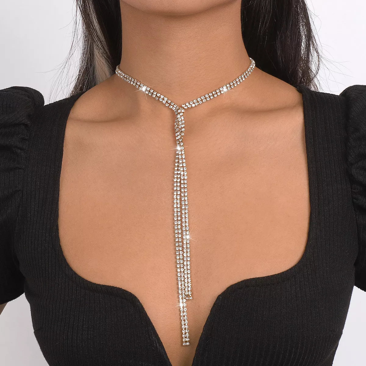 Crystal Cross Necklace - Luxe Body Language