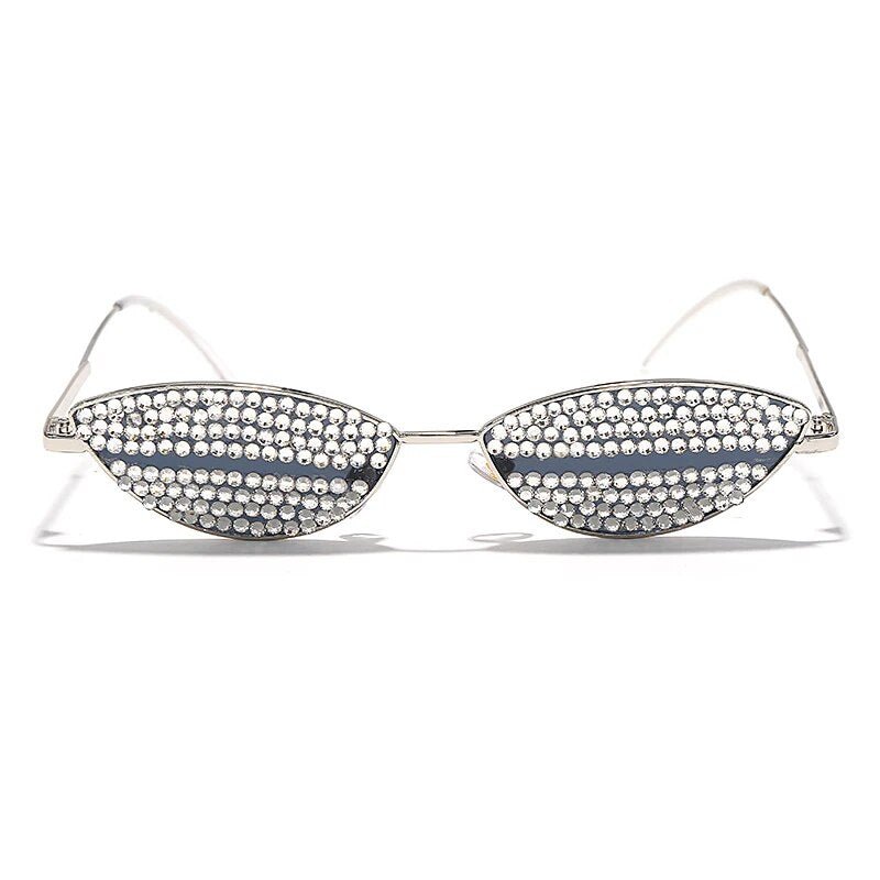 Crystal Cat Eye Glasses - Luxe Body Language