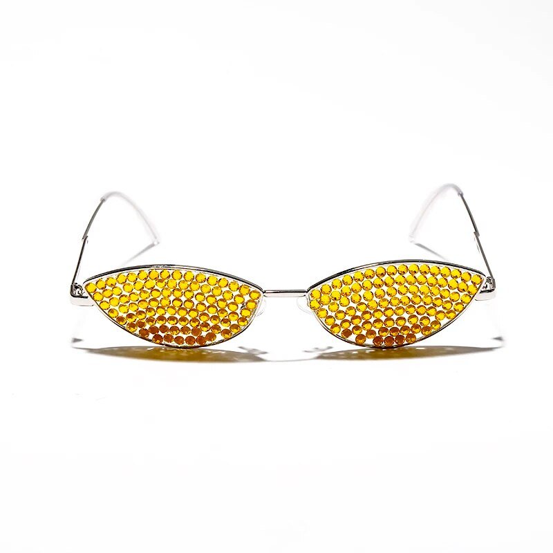 Crystal Cat Eye Glasses - Luxe Body Language