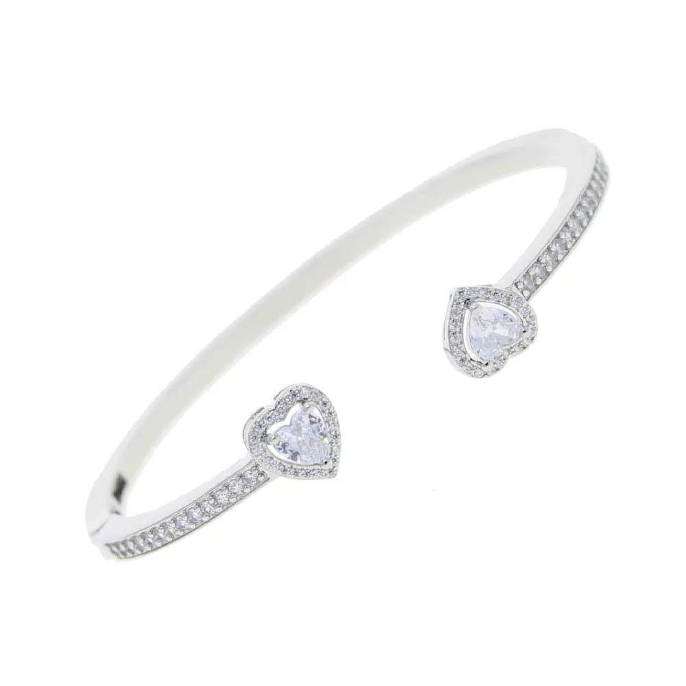 Bling Double Heart Bracelet - Luxe Body Language